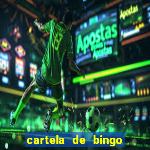 cartela de bingo pra imprimir